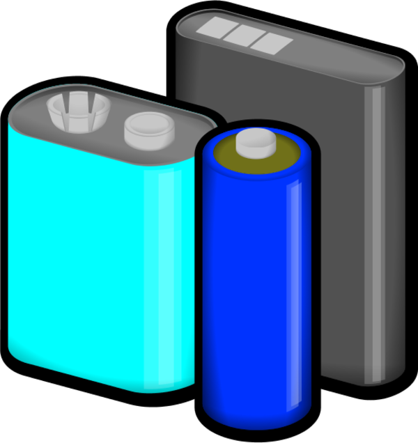 Graphic Freeuse Stock Battery Clipart Power - Batteries Clip Art (600x636), Png Download