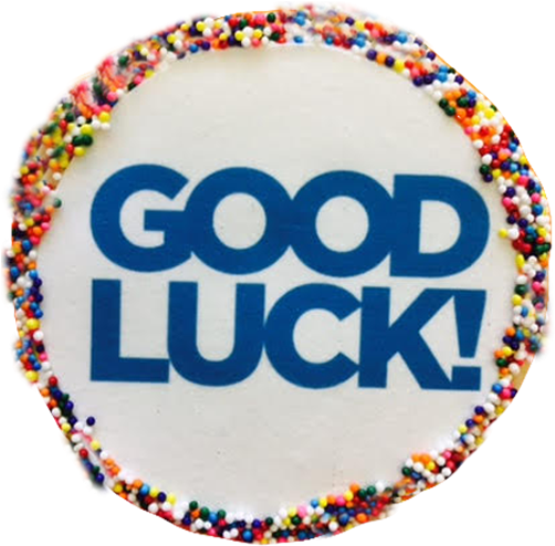 "good Luck" Sugar Cookies With Sprinkles - Speedwings Aviation Academy Calicut (504x504), Png Download
