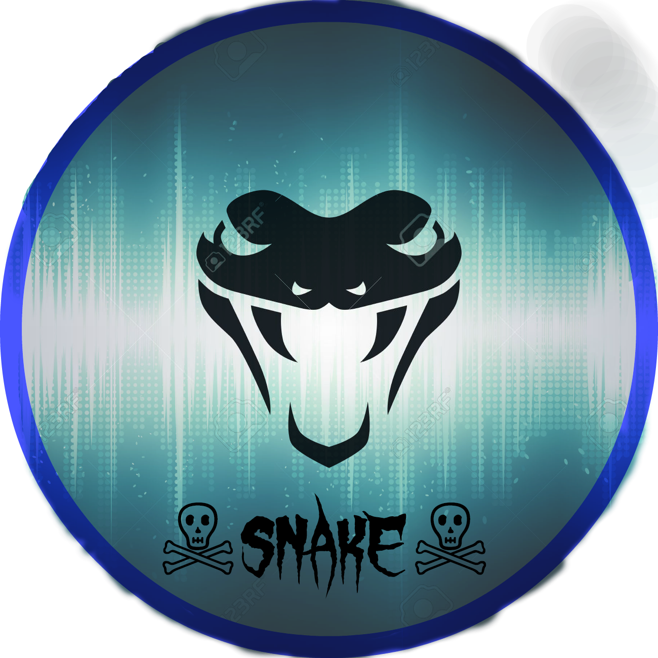 Snake - Head Snake Vector (1300x1300), Png Download