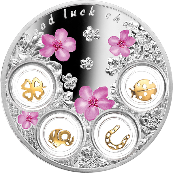 Niue 2017 5$ Good Luck Charms - Silver Coin (600x600), Png Download