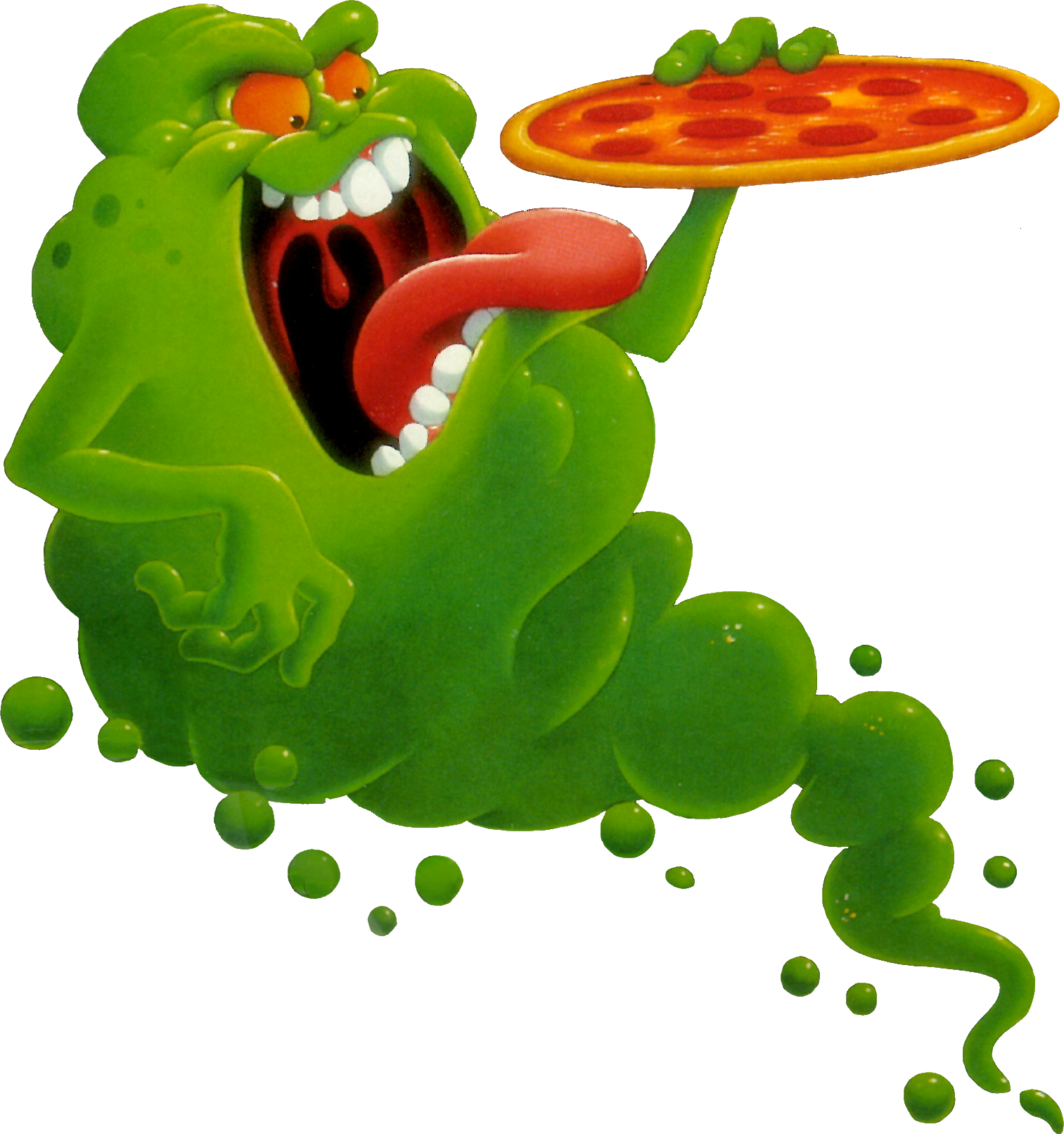 The Green Ghost, More Commonly Known As Slimer, Was - Strawberry (1513x1611), Png Download