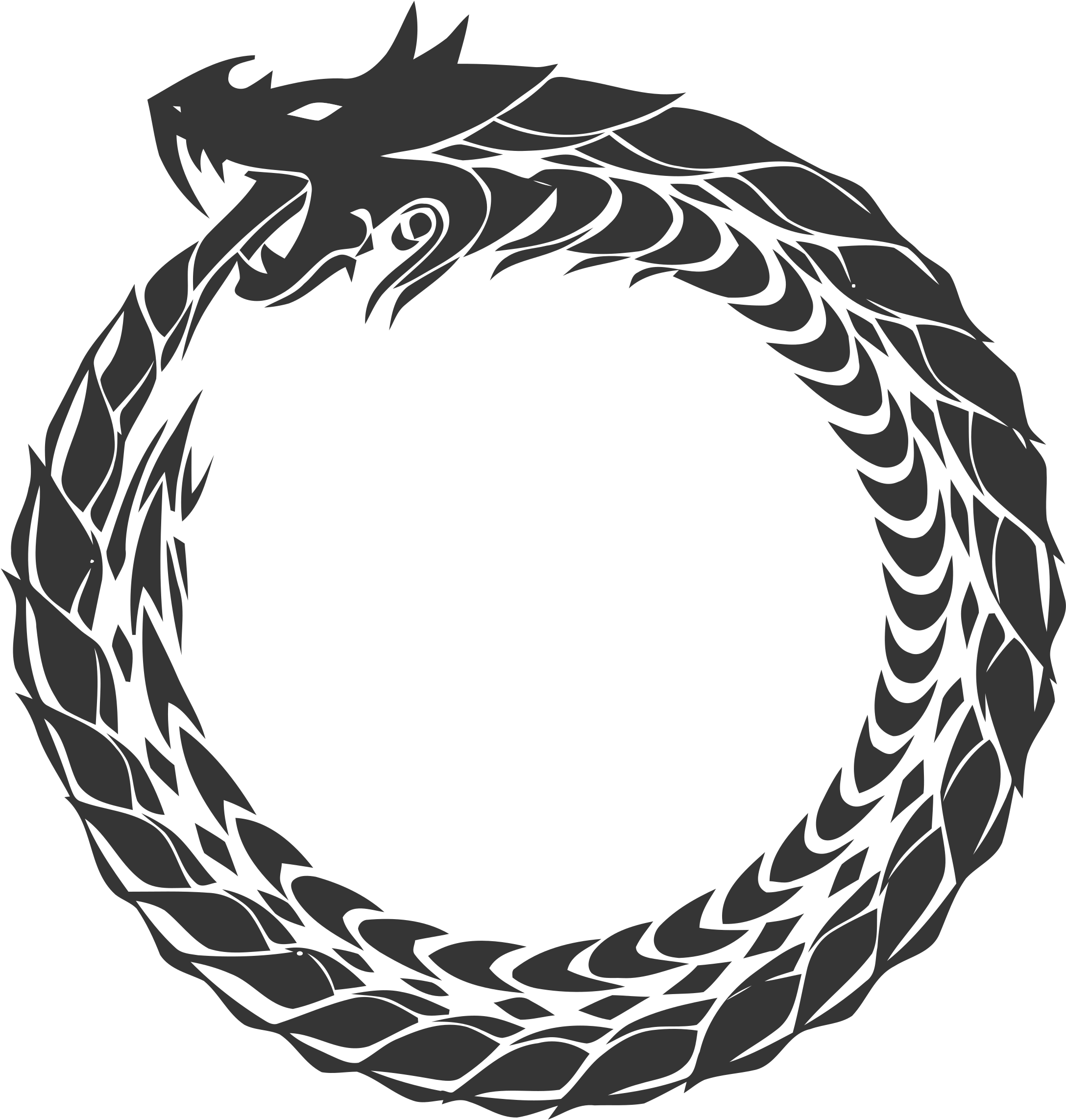 Ouroborous Snake - Ghostmasters By Mani Rao (2400x2400), Png Download