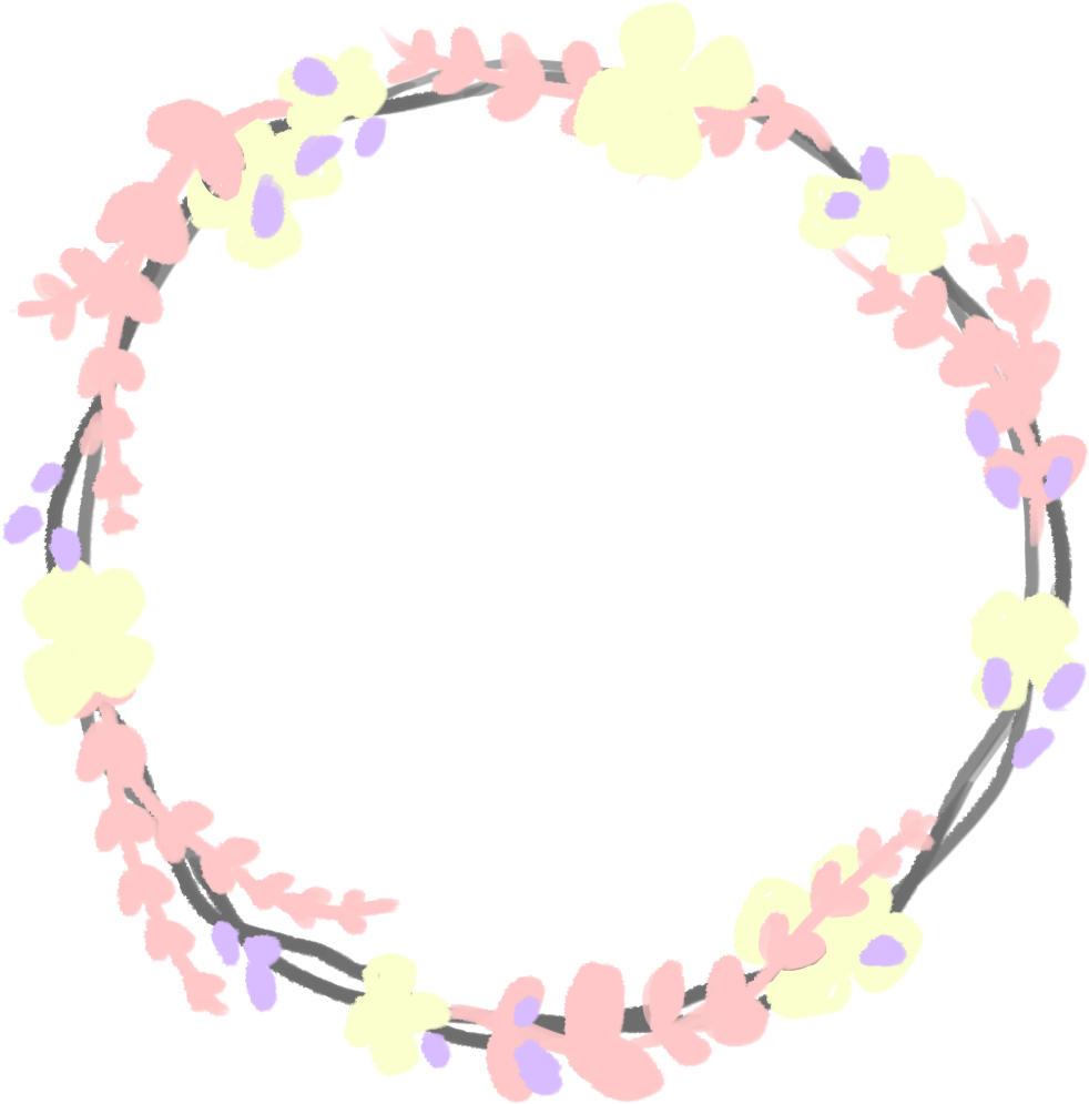 January One Of The Rejected Floral Borders I Had Been - Watercolor Pink Wreath Flowers Png (1280x1201), Png Download