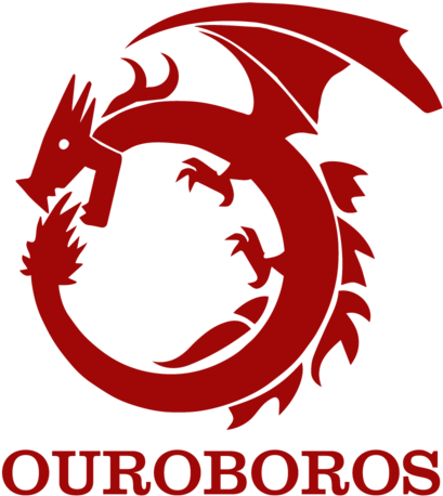 The Ouroboros Is An Ancient Symbol Depicting A Serpent - Ouroboros Red (500x500), Png Download