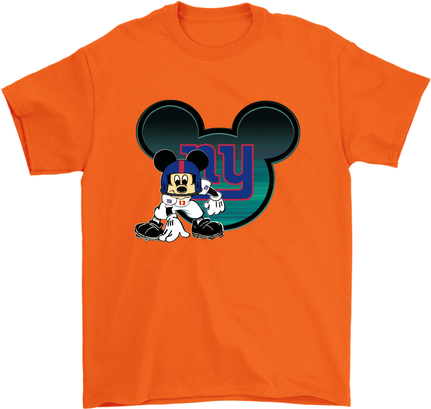Nfl New York Giants Mickey Mouse Football Shirts Shirt (1024x1024), Png Download