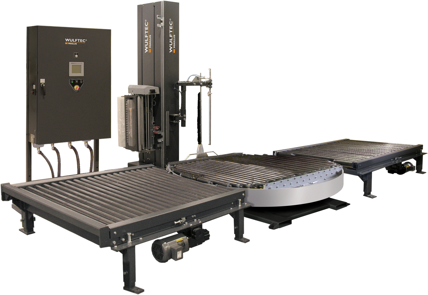 Automatic Turntable Stretch Wrapper - Wulftec International (1739x1200), Png Download