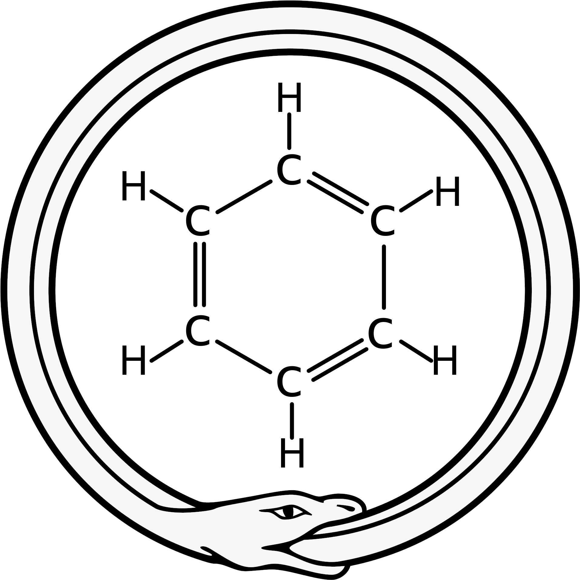 Myth Crafts - Benzene Ouroboros (2000x2000), Png Download