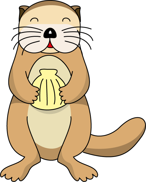 Otter Clipart Christmas Clip Free - Otter Clip Art (508x633), Png Download