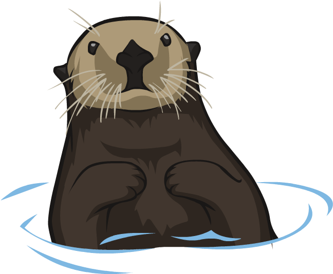 Otter Png Clipart - Otter Clip Art (773x646), Png Download