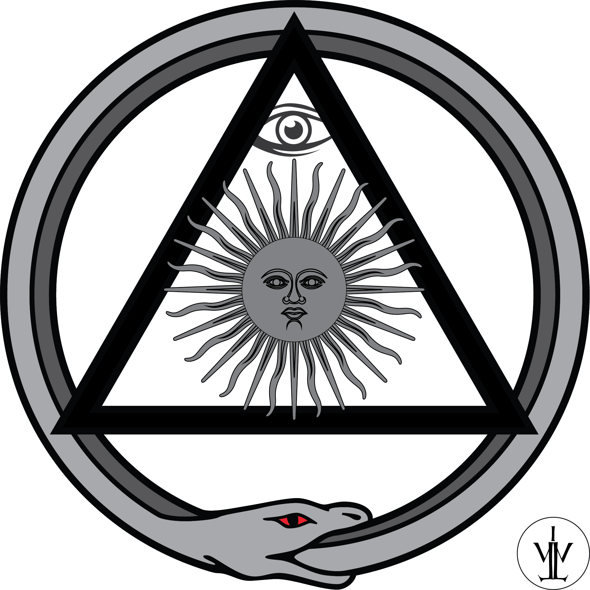 Expérience Tantrique De L'ouroboros - Ouroboros (2060x2060), Png Download