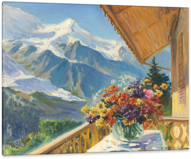 Russian Academic Painter Constantin Westchiloff Was - Mont Blanc, Switzerland Tote Bag (400x331), Png Download