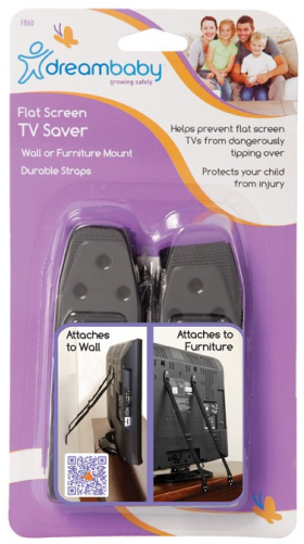 Dreambaby Flat Screen Tv Savers (pack Of 2, Black) (500x500), Png Download