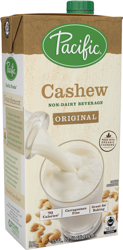 Pacific Foods Cashew Milk (1000x1000), Png Download