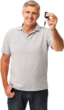 If We Make You Happy And You Purchase From Us But We - Man Holding Car Keys (300x452), Png Download