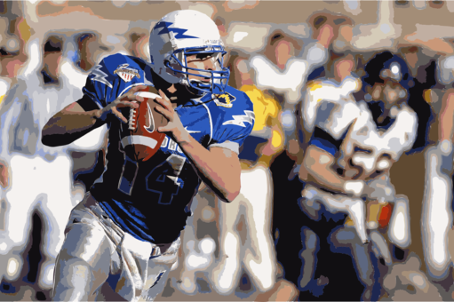 American Football College Football Football Player - Football Season Captions For Instagram (511x340), Png Download
