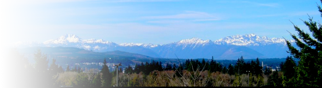 Org/wp Fade - Olympic Mountains From The East (1024x281), Png Download