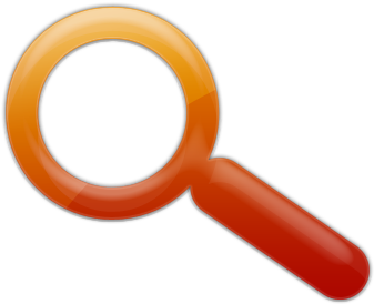 Magnifying Glass Png No Background Vállalkozás Indítása - Magnifying Glass Orange Icon (420x420), Png Download