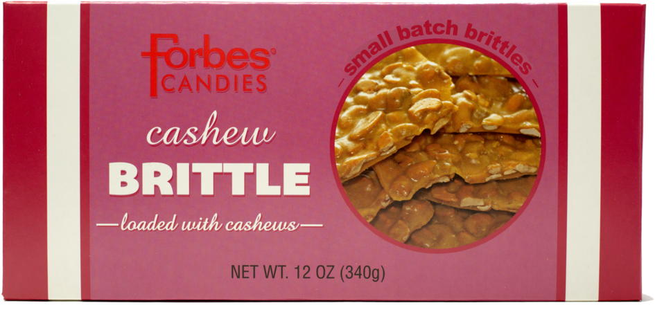 Cashew Brittle 12oz Box (1000x509), Png Download