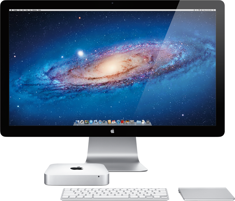 Mac Mini - Apple Thunderbolt Display - 27" Ips Led Monitor (800x684), Png Download