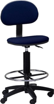 Ch-201x Drafting Chairs - Multi-task Drafting Chair With Foot Ring (370x480), Png Download