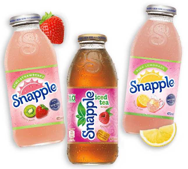 New Look Snapple Bottles (646x580), Png Download