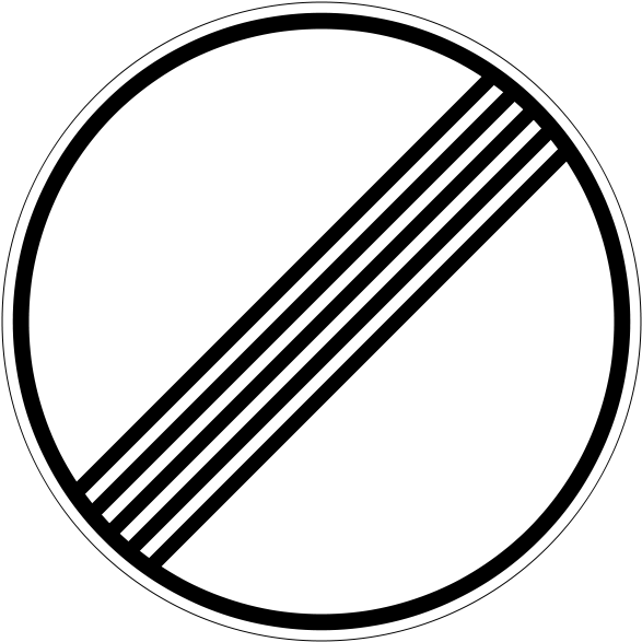 The Definite German Road Sign (600x600), Png Download