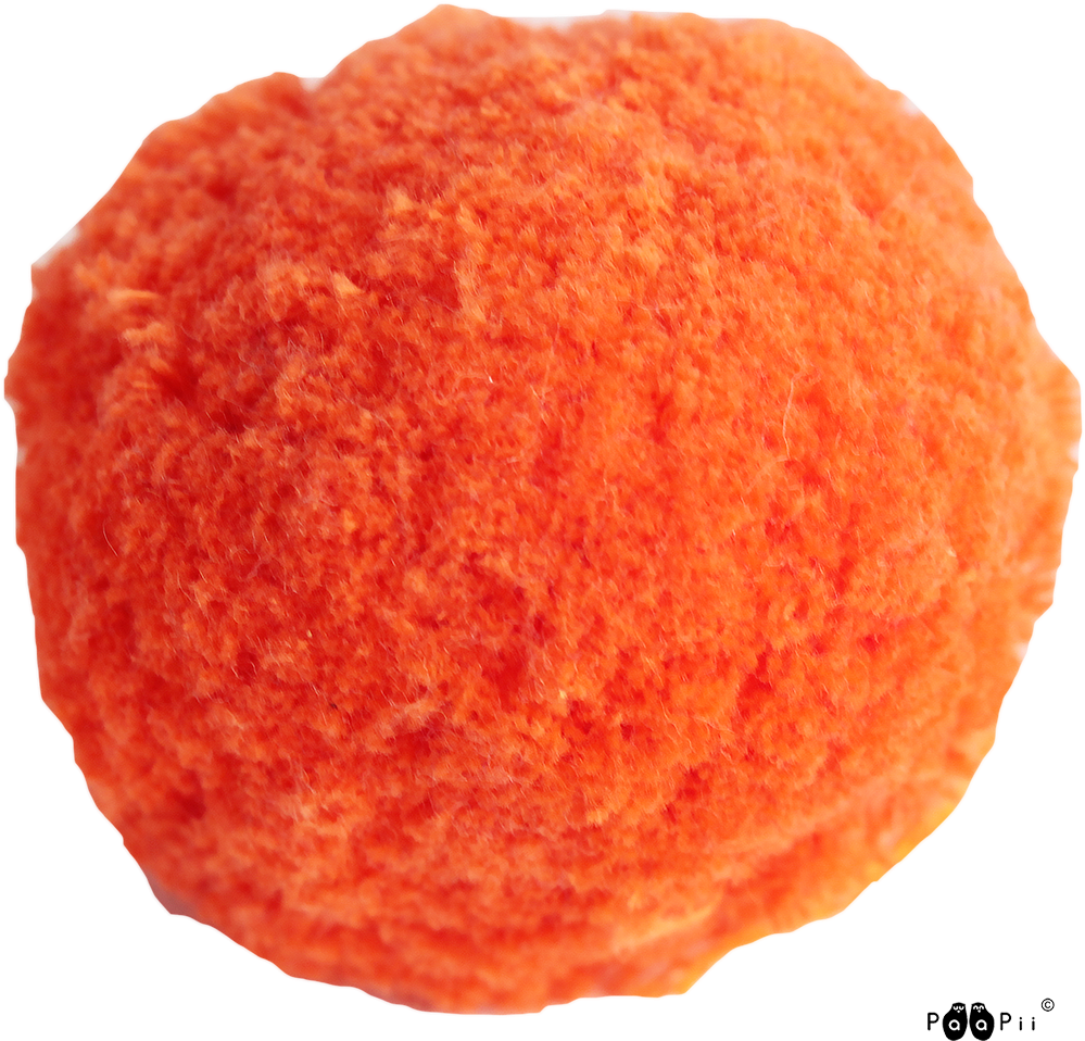Cotton Pom Pom 7cm, Orange (1000x1000), Png Download