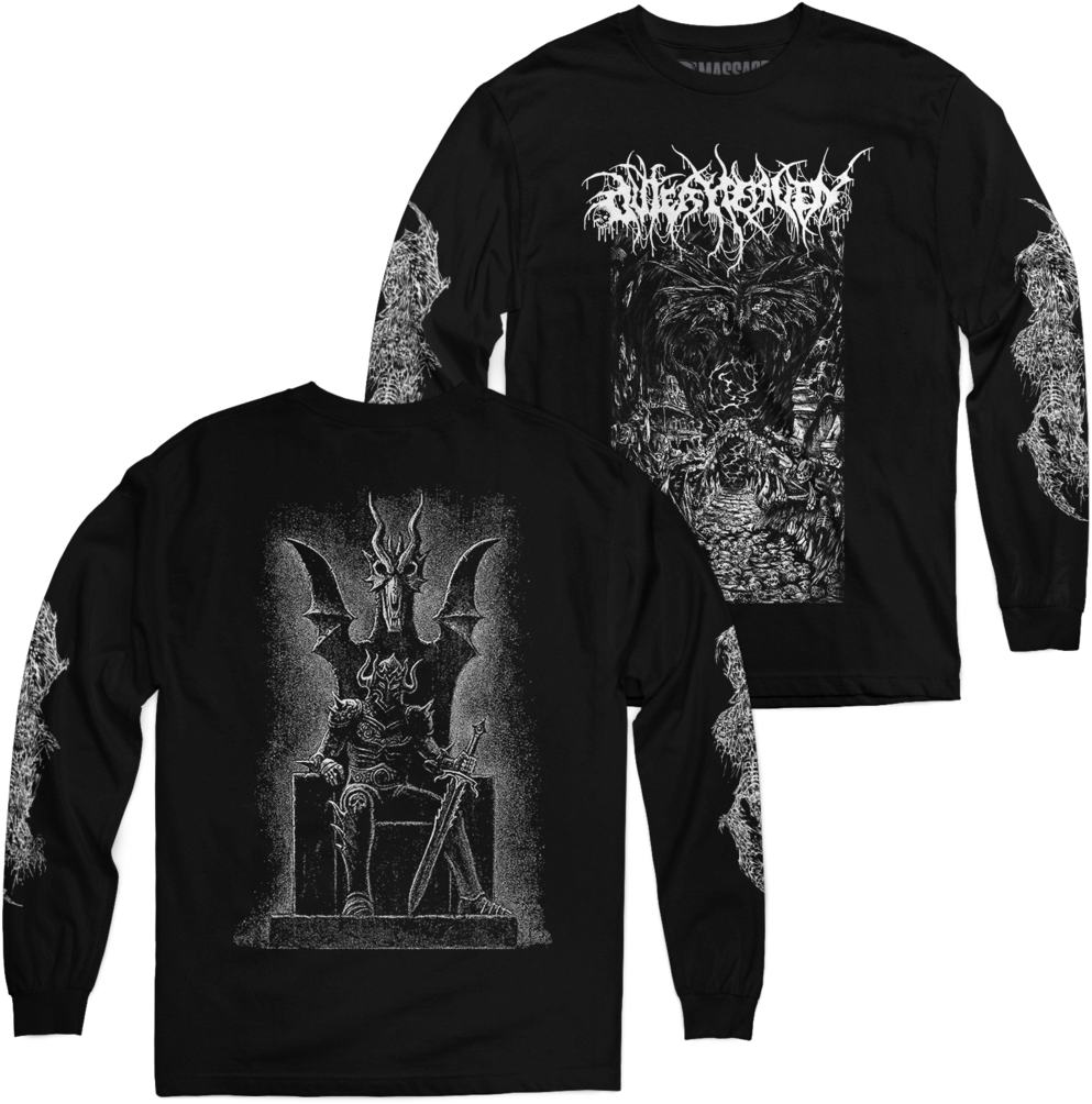 Outer Heaven "into Hellfire" Long Sleeve (1024x1024), Png Download