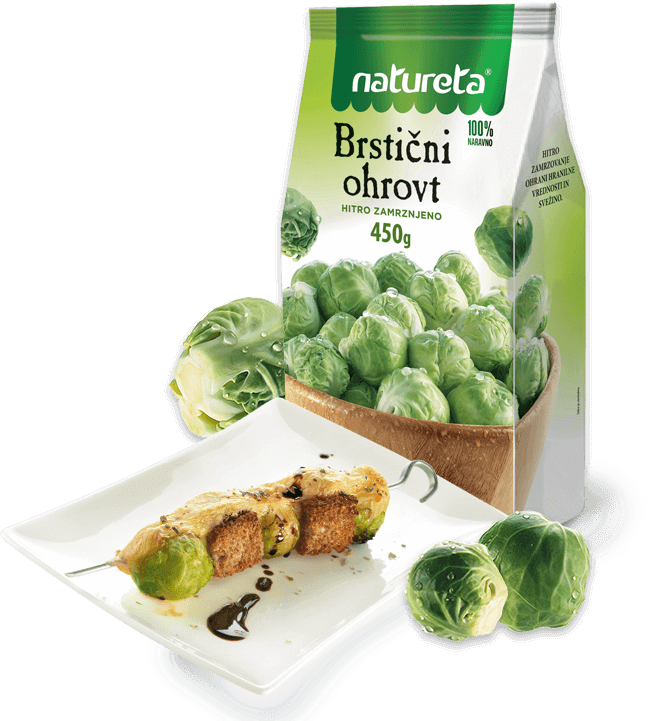 Brussels Sprouts On A Stick (653x721), Png Download
