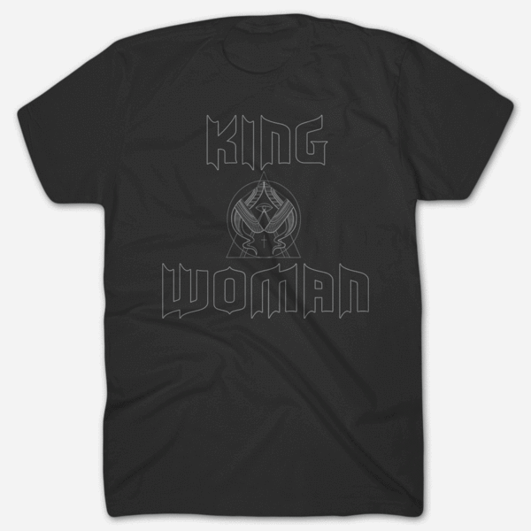 Logo Black T-shirt By King Woman For Sale On Hellomerch (600x600), Png Download