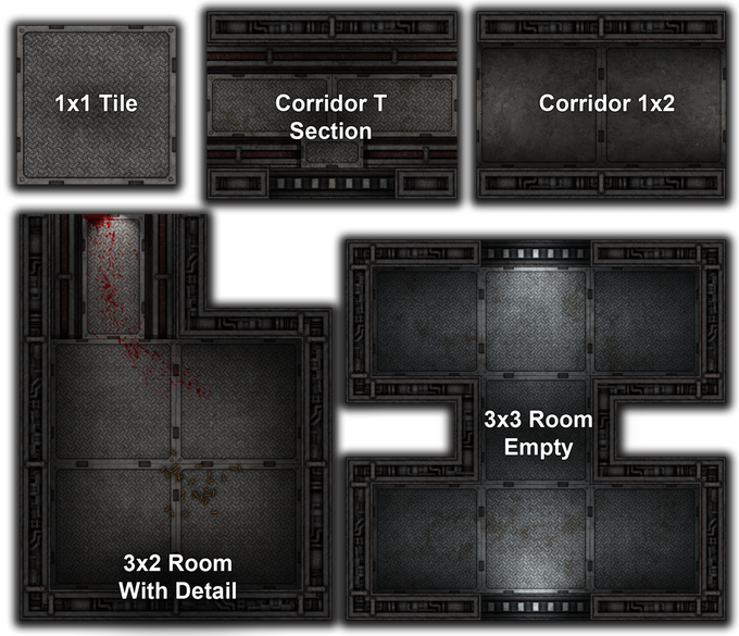 Modular Sci-fi Dungeon (680x585), Png Download