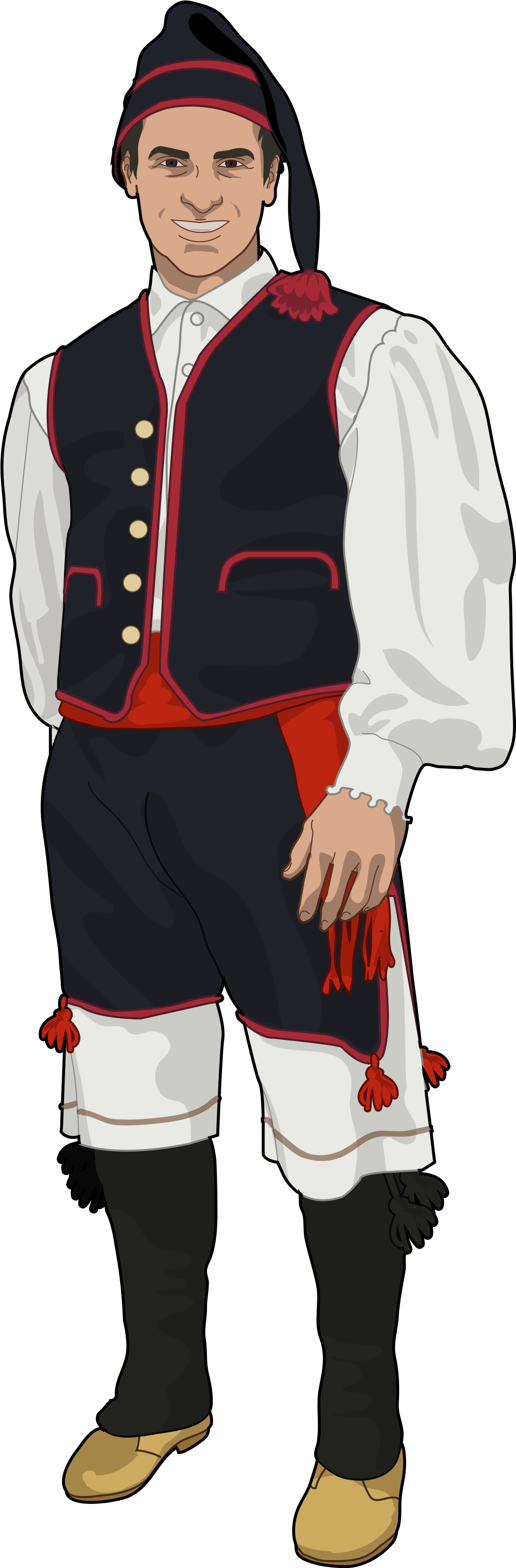 Traje Típico De El Hierro Hombre (2480x3508), Png Download
