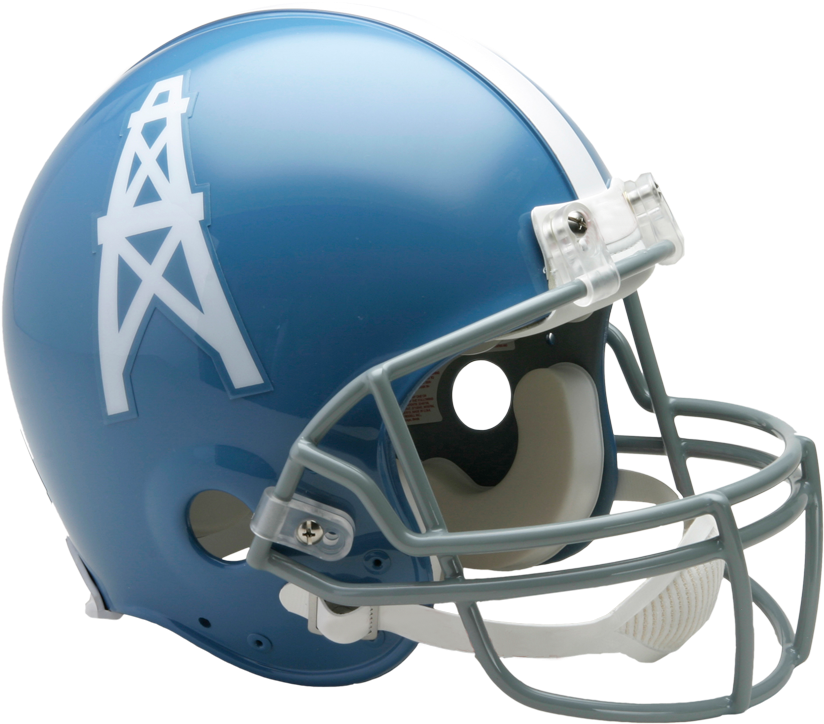 Houston Oilers Vsr4 Authentic Throwback Helmet (900x812), Png Download
