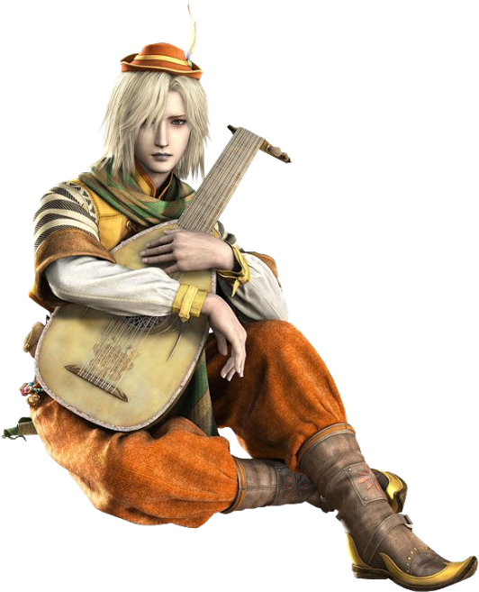 Final Fantasy Iv Remake- Edward Chris Von Muir Render (557x663), Png Download