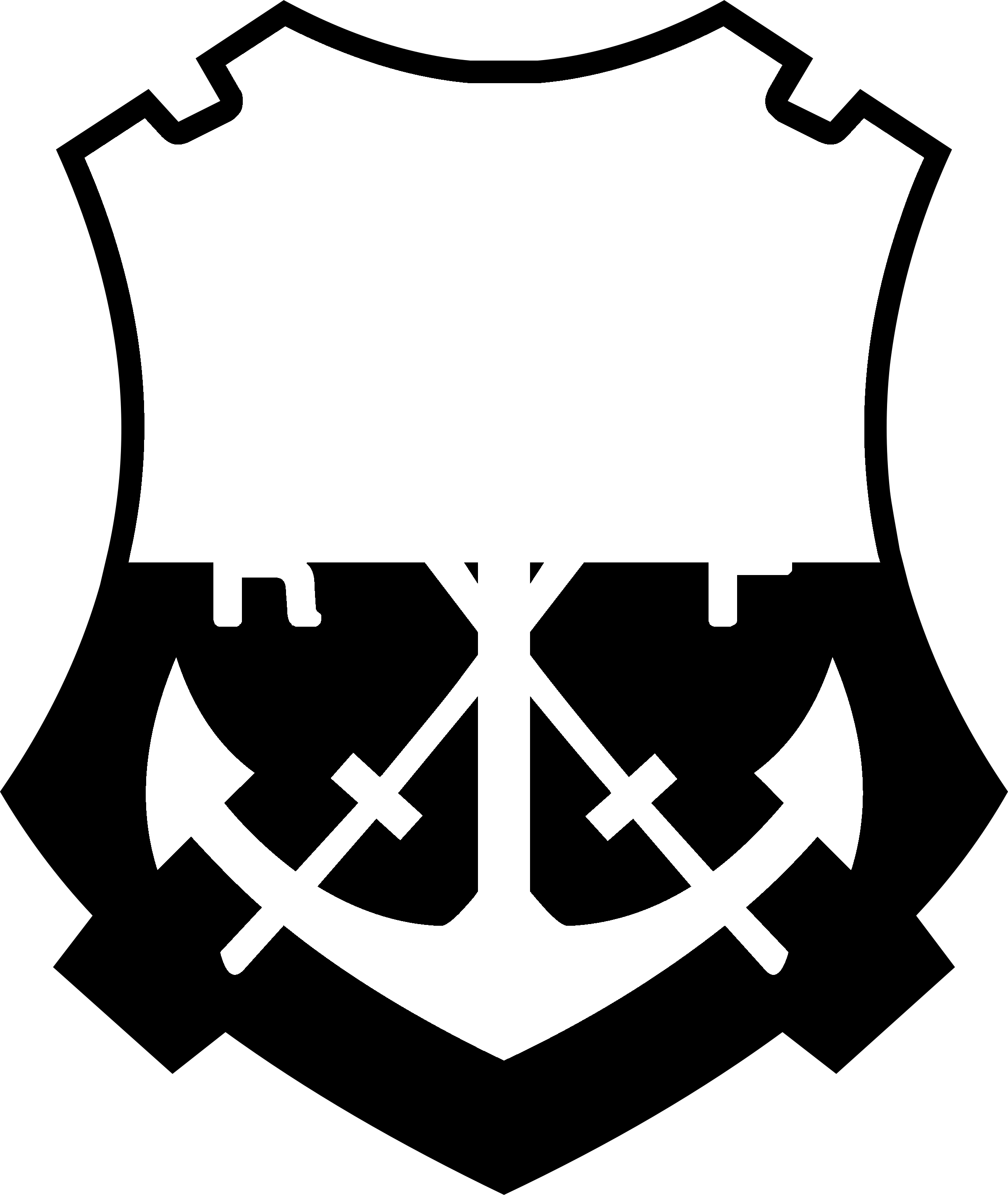 Cr Flamengo Rj2 Logo Black And White (2400x2845), Png Download