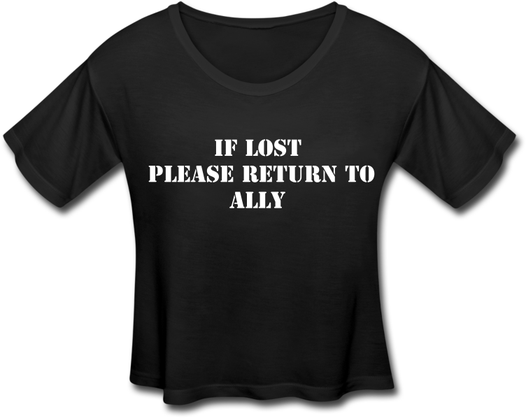 "if Lost" Women's Cropped Boxy T-shirt Inspired By (800x800), Png Download