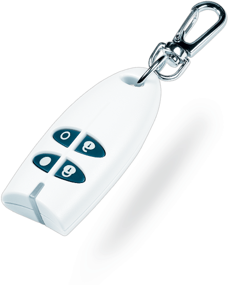 Key Fob Remote Control White (633x600), Png Download