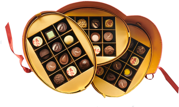 Inside Of Godiva 36 Piece Chinese New Year Luxury Chocolate (600x600), Png Download