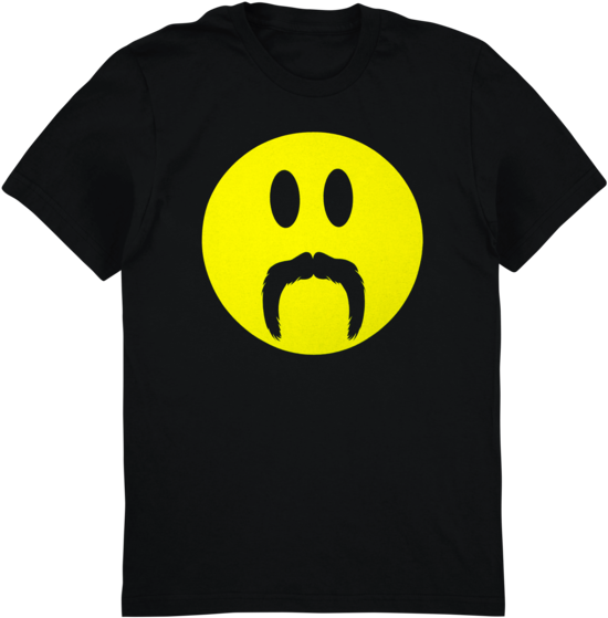 Mustache T-shirt (600x600), Png Download