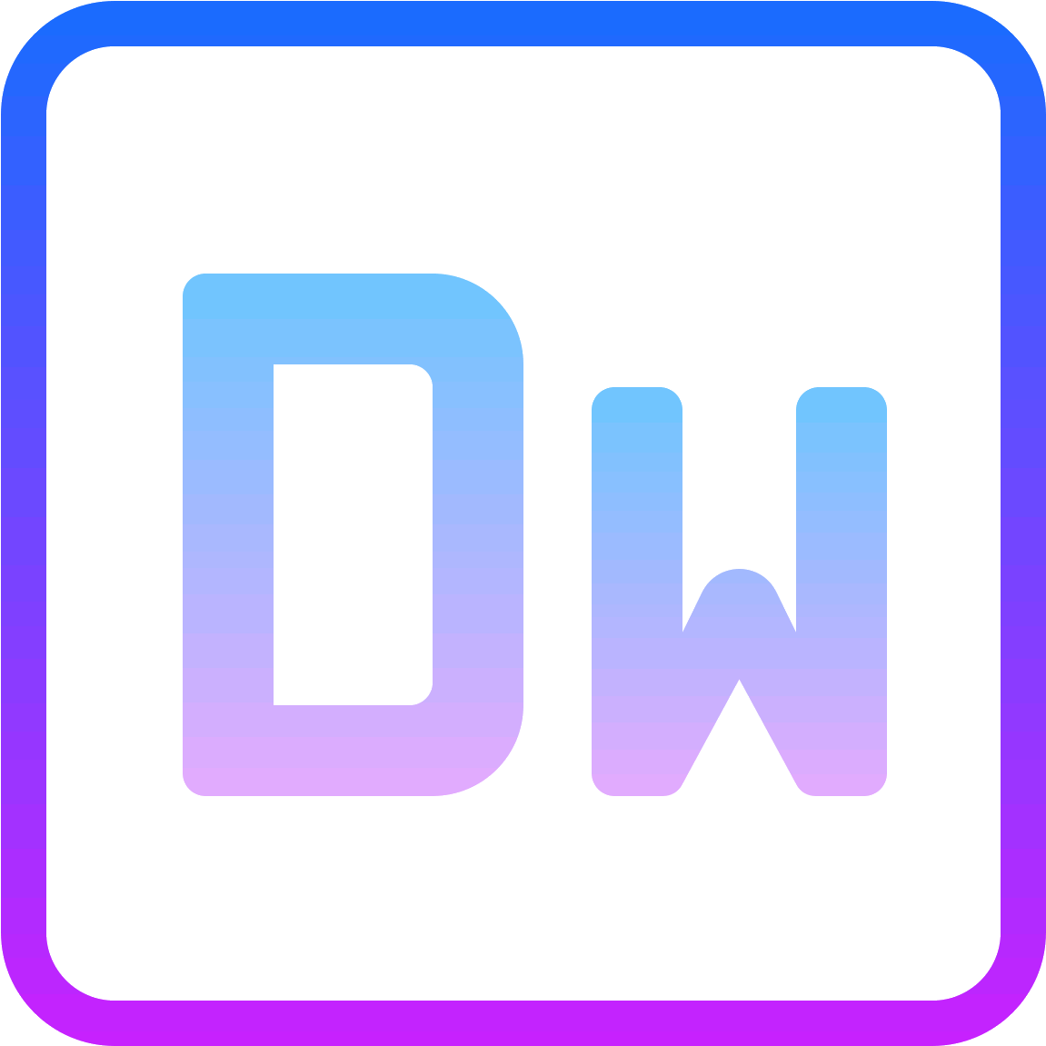 Adobe Dreamweaver Icon (1600x1600), Png Download