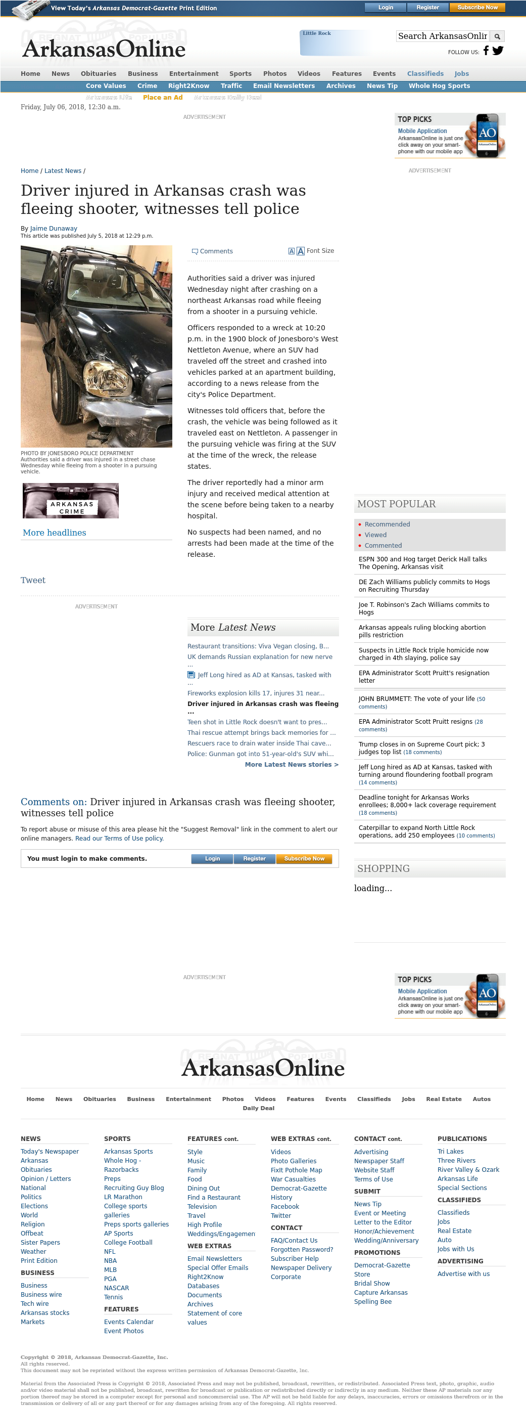 Url - Http - //www - Arkansasonline - Chase Arkansas (1040x2831), Png Download