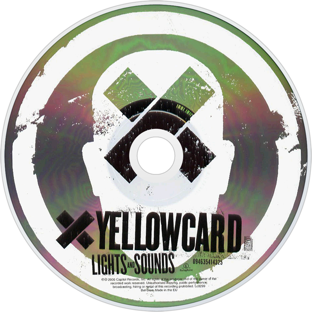 Yellowcard Lights And Sounds Cd Disc Image (1000x1000), Png Download