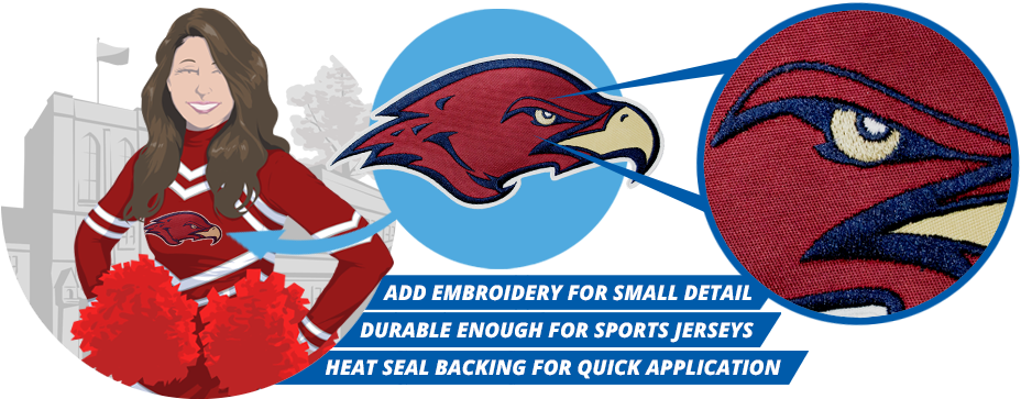 Tackle Twill Applique Works Great For Creating Mascot (940x380), Png Download