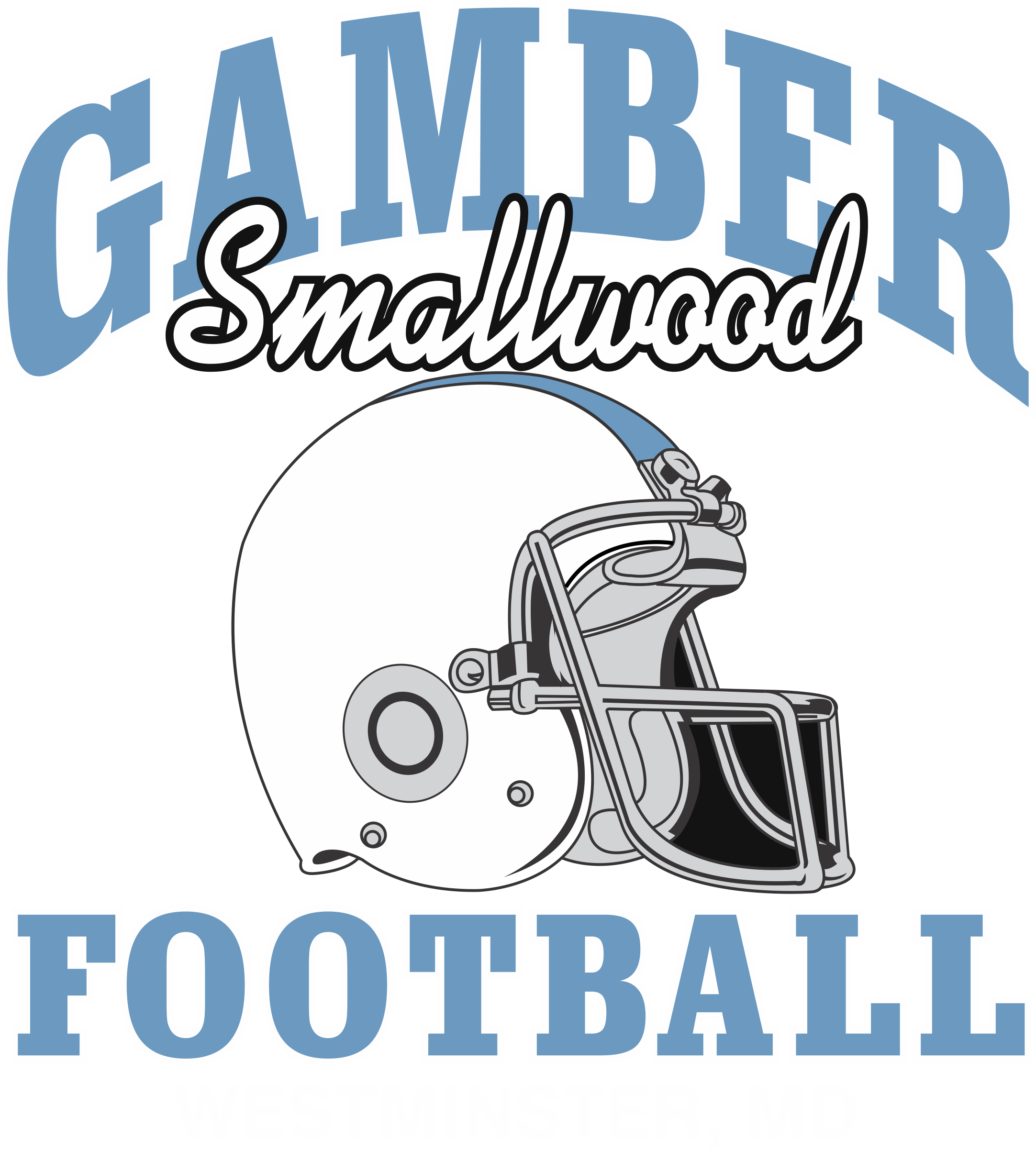 Gamber Mustangs Football (2165x2404), Png Download