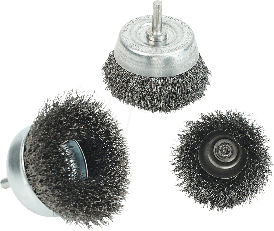 Steel Wire Brushes Cup Brushes, 50 Mm, Coarse Brüder (924x771), Png Download