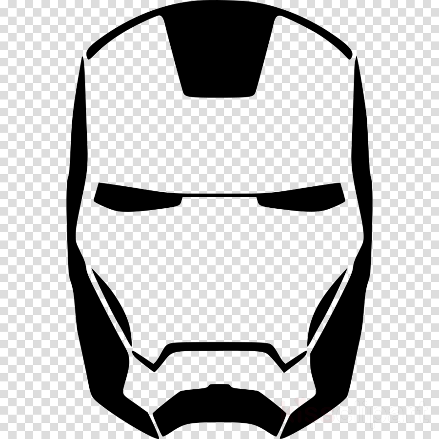 Iron Man Silhouette Clipart Iron Man Stencil Hulk (900x900), Png Download