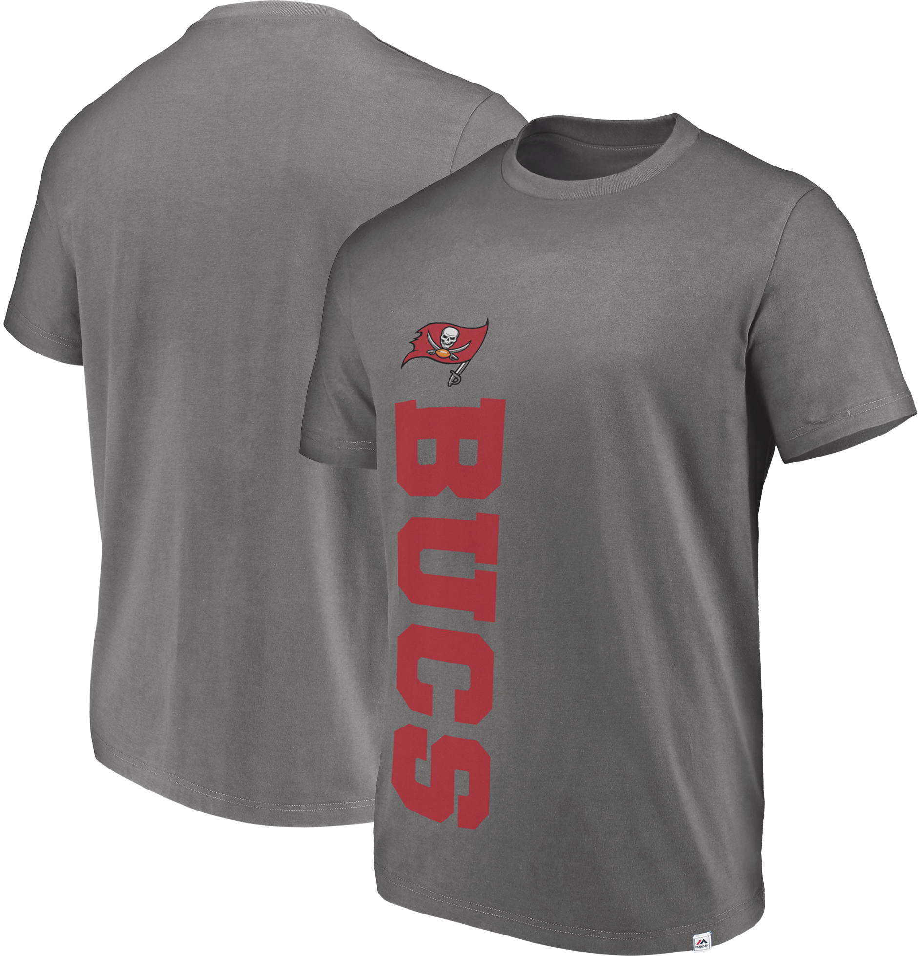 Majestic Buccaneers Men's Charcoal Flex Vertical Tee (2000x2000), Png Download
