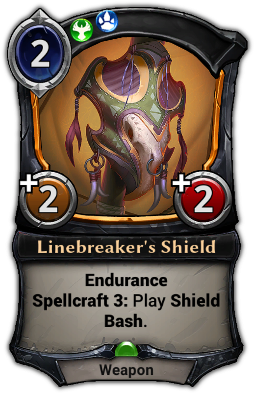 Linebreaker's Shield (529x801), Png Download