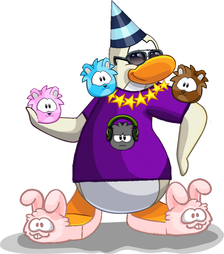 Charlie Hamster Puffles (940x1066), Png Download