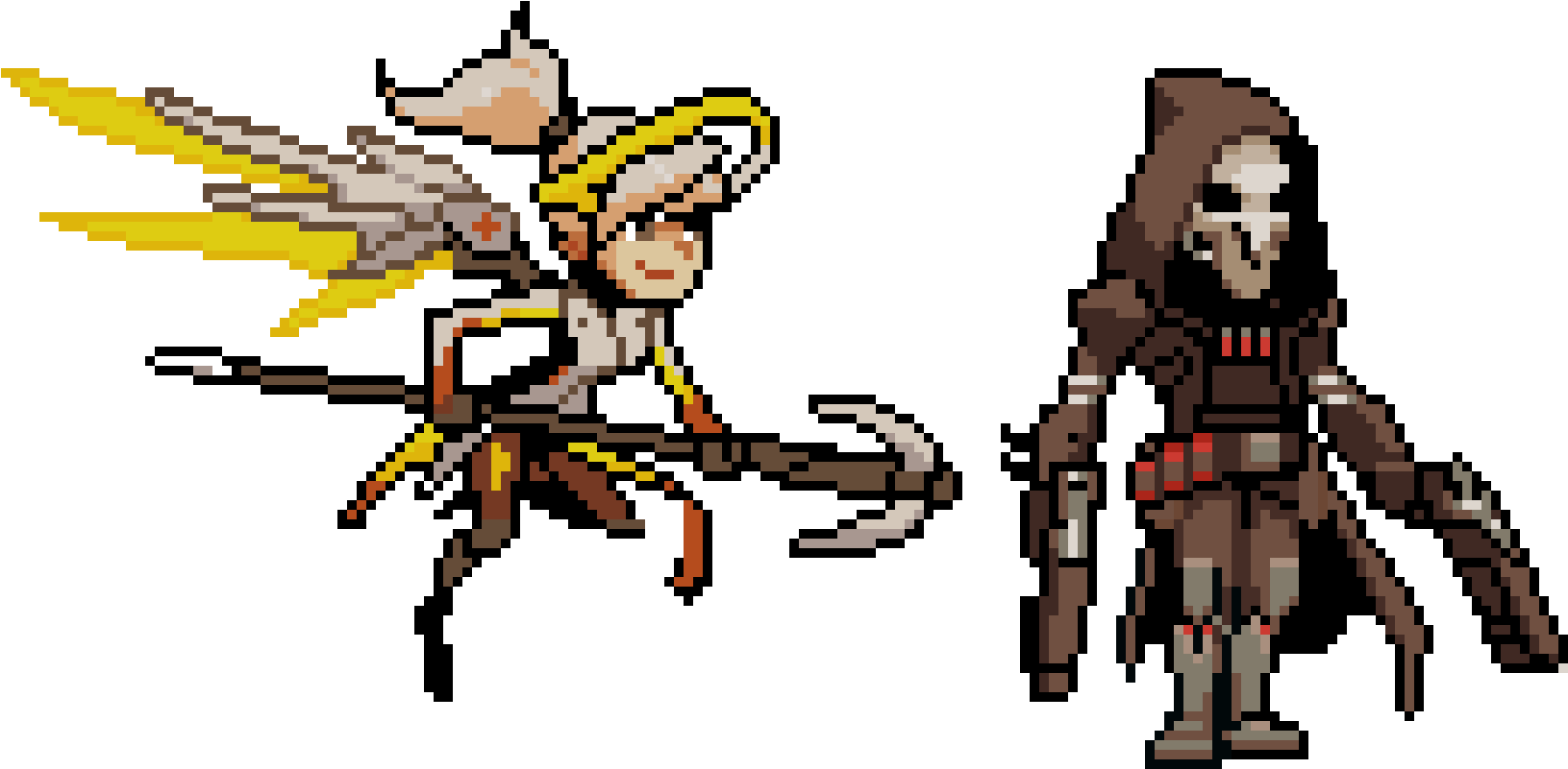 Mercy And Reaper (1640x820), Png Download